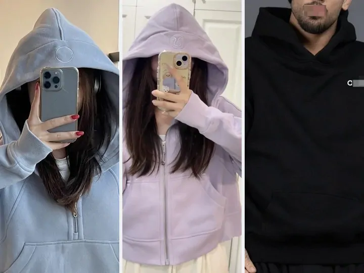 Four hoodies listings from the W2CSpreadsheet catalogue