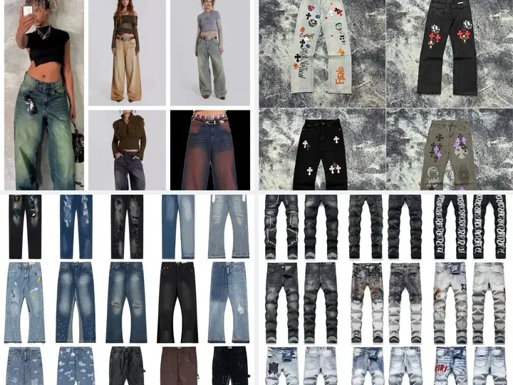 Four jeans listings from the W2CSpreadsheet catalogue