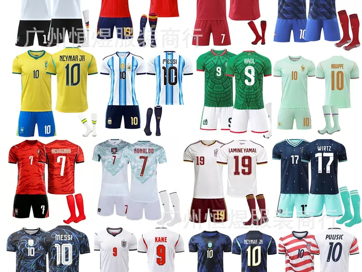Four jerseys listings from the W2CSpreadsheet catalogue