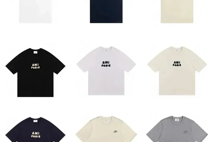 A different four t-shirts listings from the W2CSpreadsheet catalogue