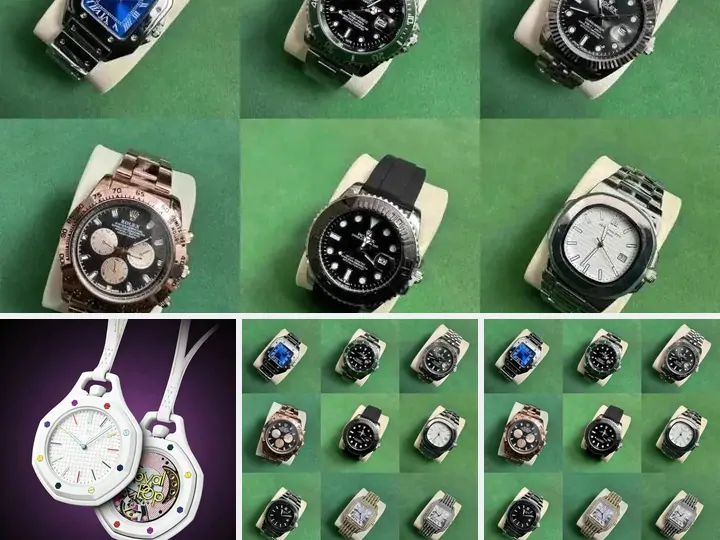 Four watches listings from the W2CSpreadsheet catalogue